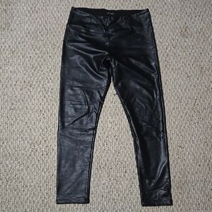 Stella Luce Black Faux Leather Jeggings
